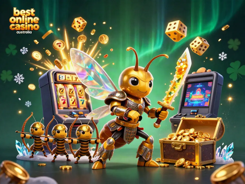 Experience the thrill of the best online casino Australia with dynamic gaming elements and vibrant characters.
