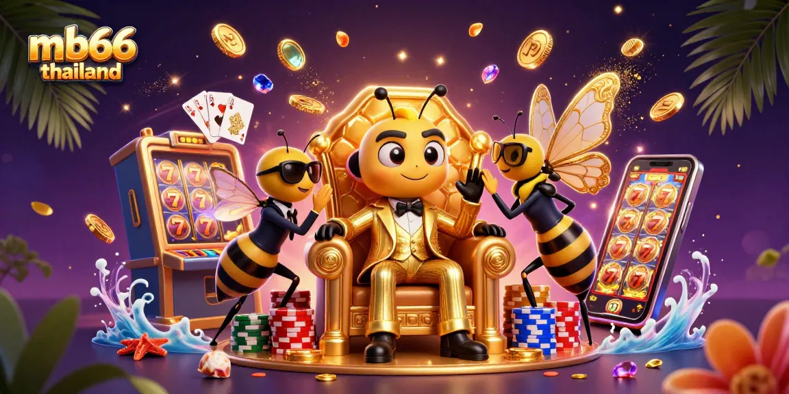 Win big at mb66 thailand casino with animated characters and vibrant gambling elements.