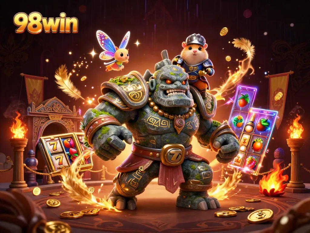 Play exciting casino games at 98win with captivating visuals of fantasy characters in action.
