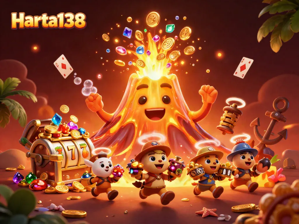 Harta138 menawarkan pengalaman bermain slot gacor dengan jackpot berlimpah dalam ilustrasi 3D yang memukau.
