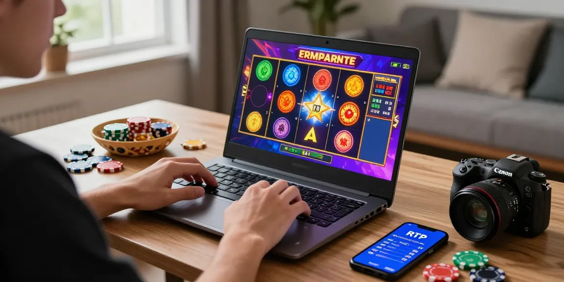 nx303 daftar slot gaming setup with vibrant graphics and RTP data