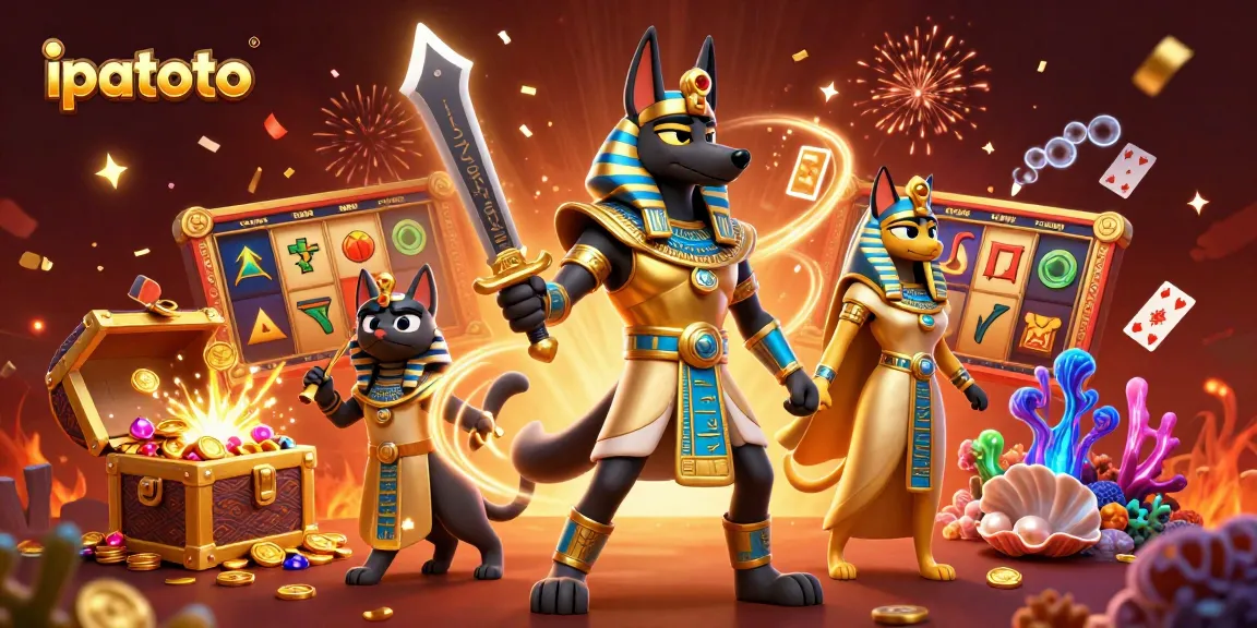 Play engaging games at ipatoto, featuring vibrant slot machines and dynamic gaming elements in a captivating scene.