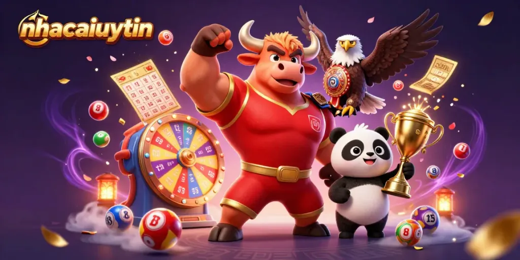 Engage with nhacaiuytin's thrilling lottery experience featuring vibrant characters and dynamic gameplay.