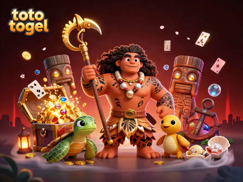 Menggali keseruan toto togel dengan ilustrasi 3D yang menampilkan karakter dan elemen perjudian yang menarik.