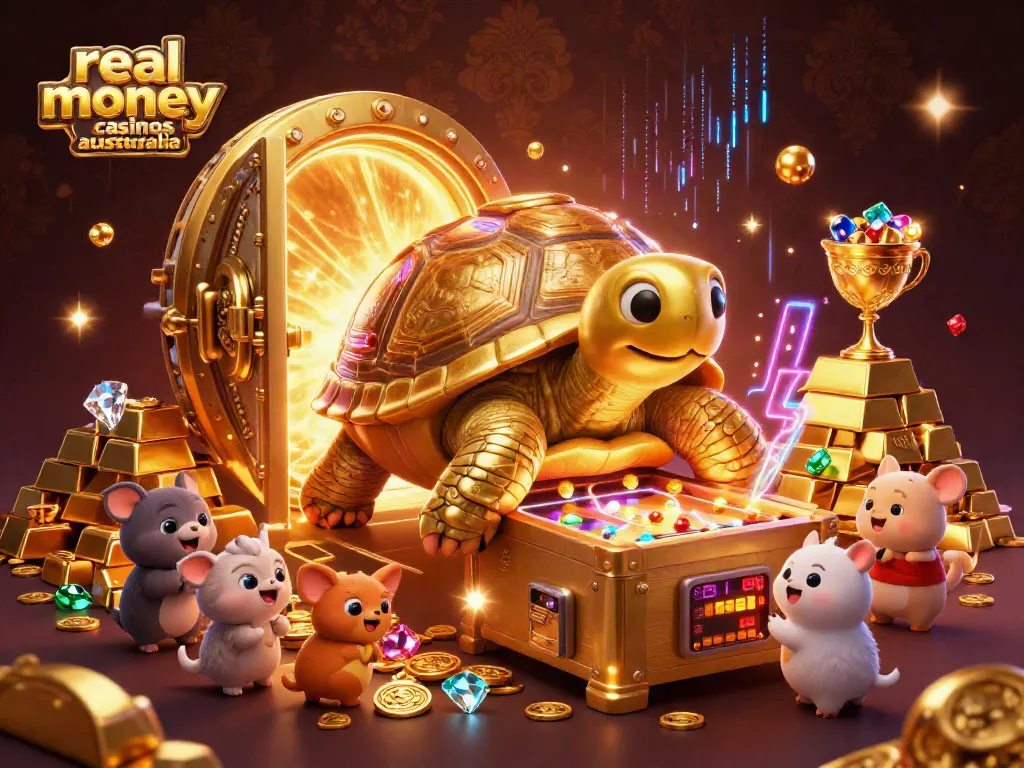 Experience the excitement of real money casinos Australia with dynamic characters and golden riches.