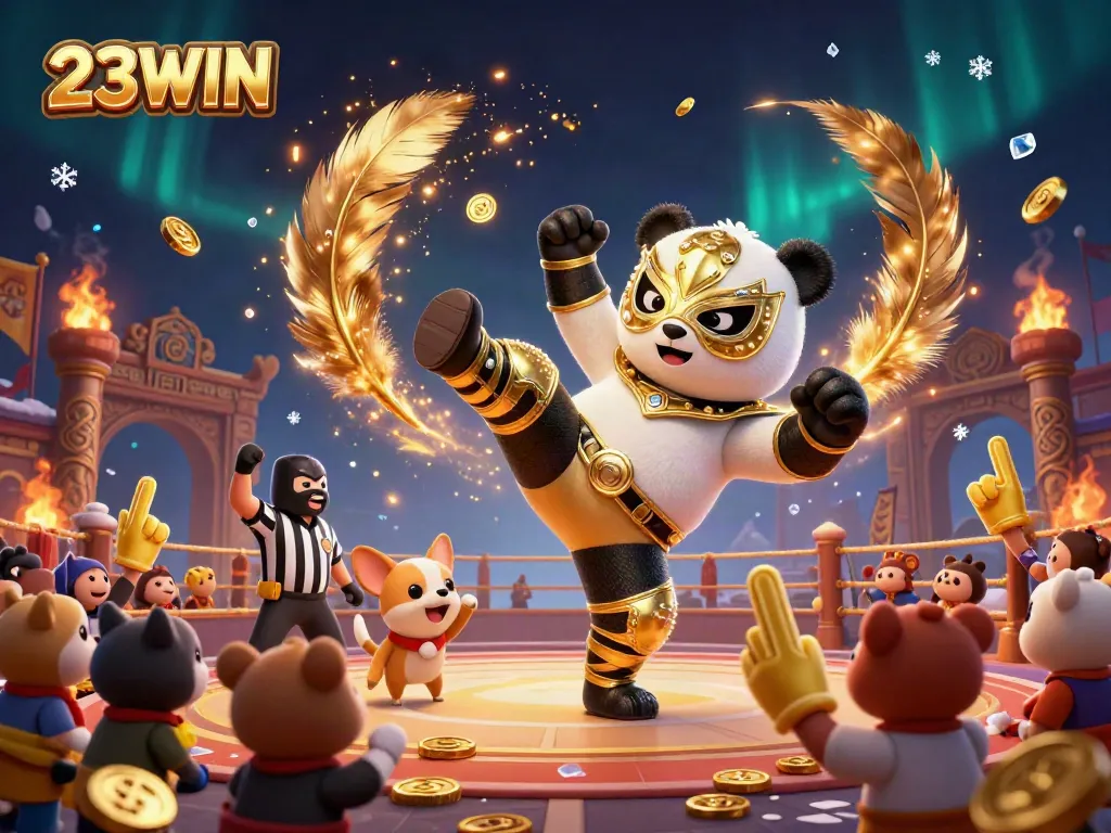 Join the excitement at 23WIN with animated gambling characters showcasing dynamic casino action.