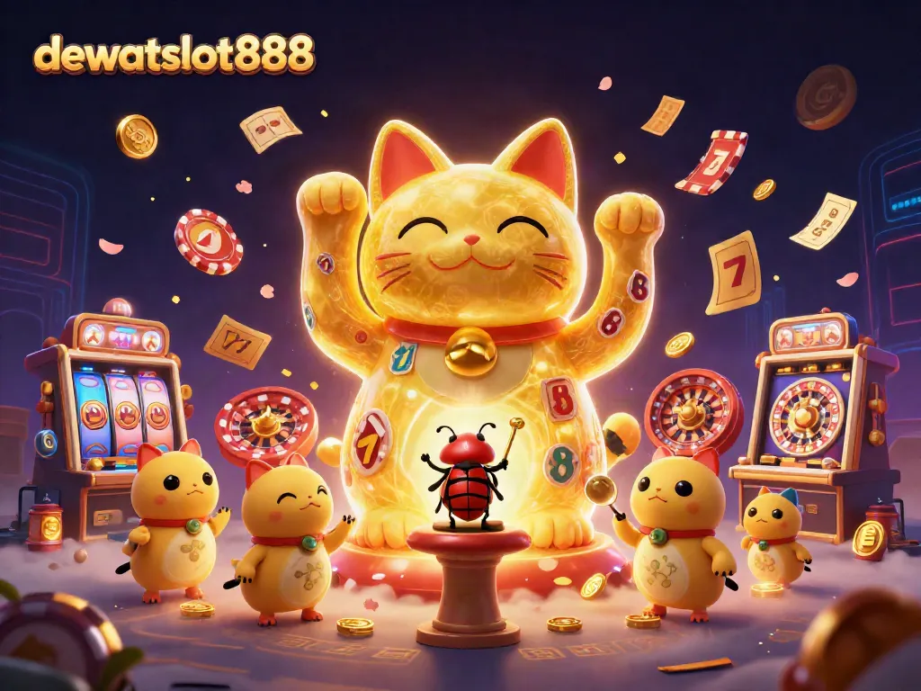 Menggandakan pengalaman bermain di dewataslot888 dengan ilustrasi kasino 3D berwarna-warni yang menghidupkan keberuntungan.