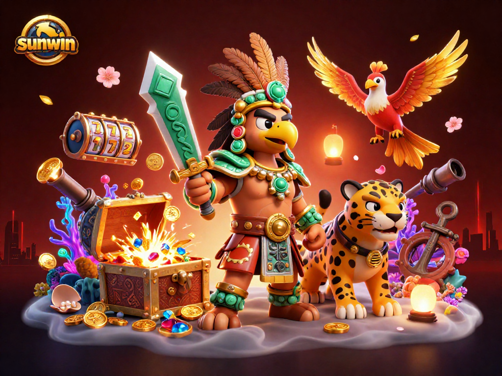 Engage in thrilling gameplay with Sunwin's Aztec-inspired 3D casino adventure featuring treasures and jackpots.