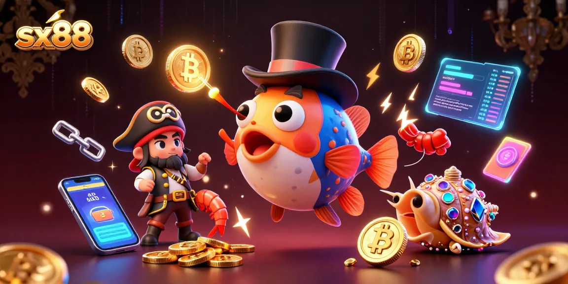 Spin and win with sx88 as deep-sea characters lure fortune in a vibrant casino realm.