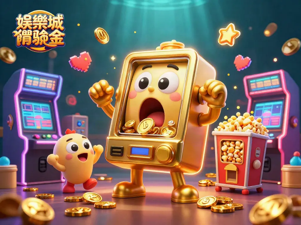 娛樂城體驗金中，各種精美的賭場角色和遊戲道具一起展現驚喜時刻。
