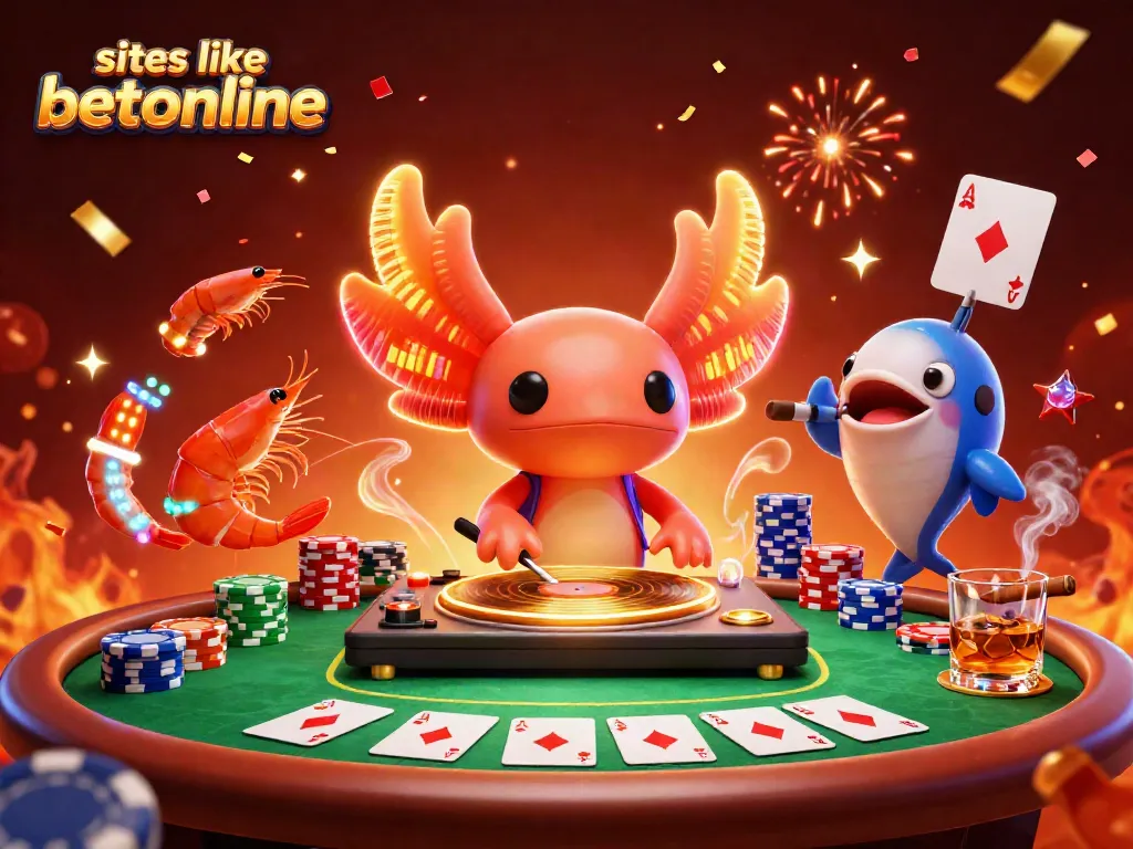 Experience the thrill of sites like betonline with a vibrant casino scene filled with winning poker elements.