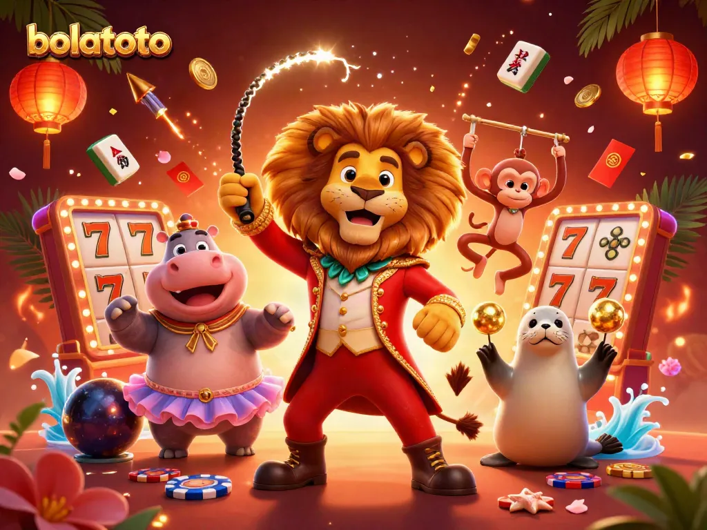 Experience massive wins at bolatoto with vibrant casino characters and lively slot reels!