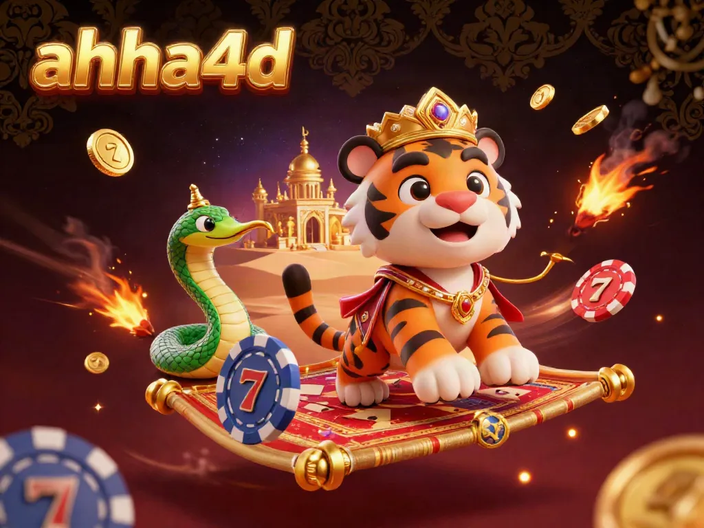 Experience exciting gaming action with ahha4d featuring vibrant slot reels amidst a golden palace.