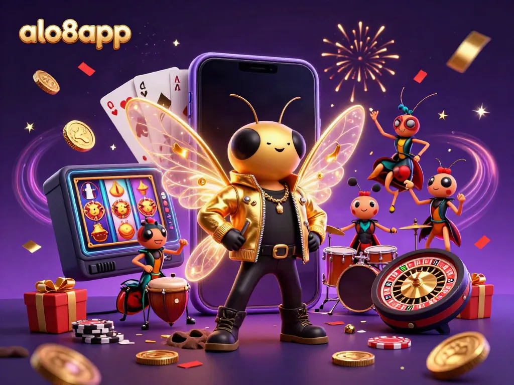 Engage with exciting gambling action at Alo8app featuring dynamic casino characters and vivid game elements.