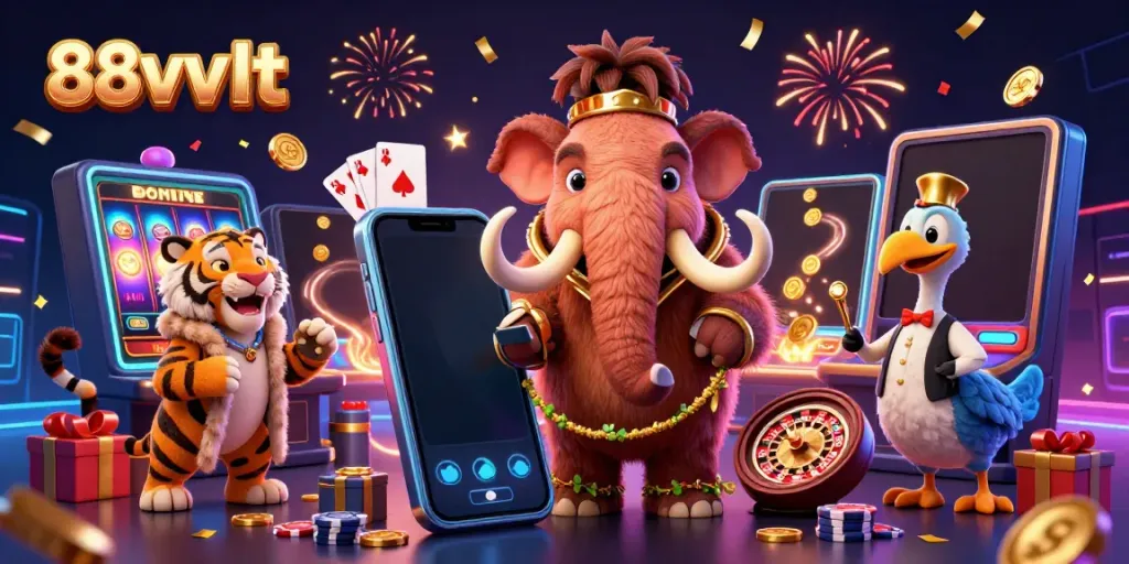 Experience exciting gameplay at 88vvvvt with a vibrant scene featuring engaging casino characters and dynamic elements.
