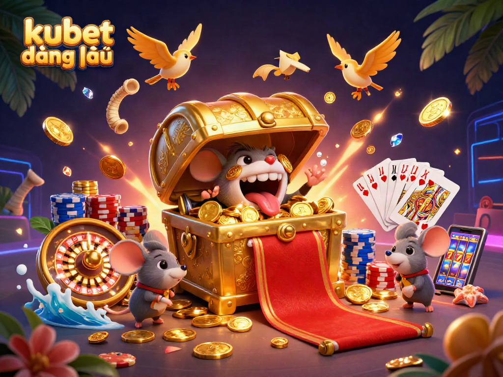 Experience excitement with kubet đăng nhập as vibrant casino elements collide in a stunning illustration.