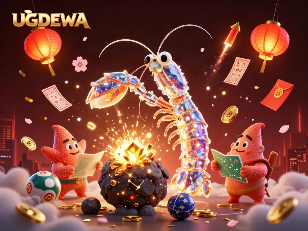 Engage with UGDEWA as the galactic samurai mantis shrimp battles for fortune amidst lottery excitement.