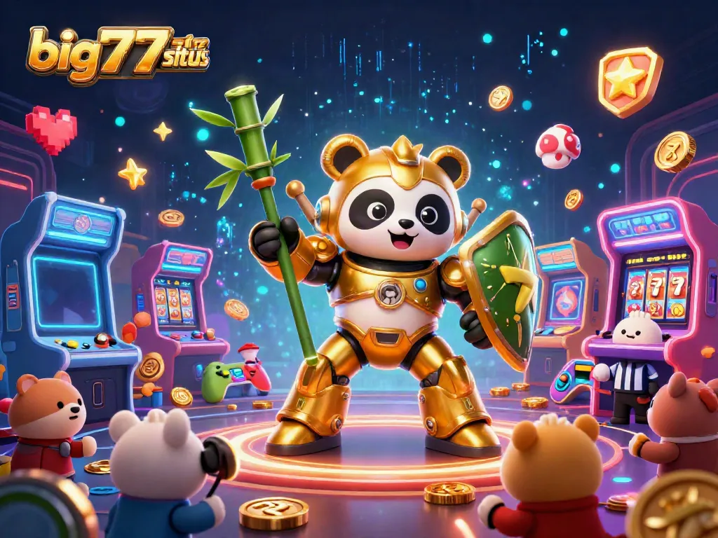 Engage in captivating casino gameplay with big777situs featuring animated characters in a vibrant 3D environment.