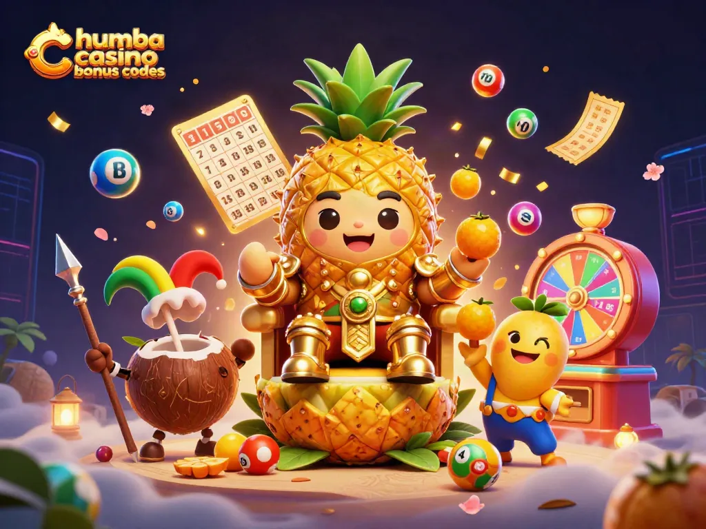Experience excitement with Chumba Casino bonus codes featuring vibrant characters and casino fun.
