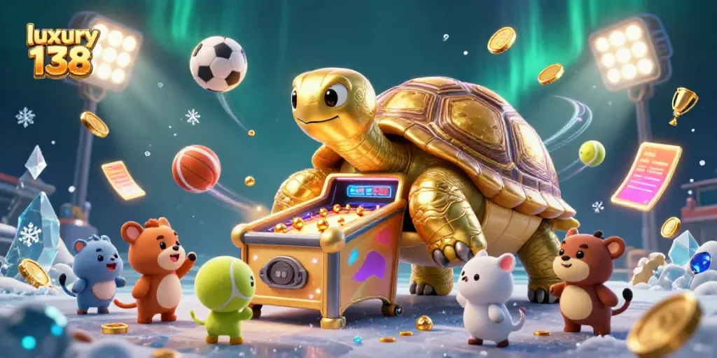 Engage with the vibrant world of luxury 138 through a dynamic gambling experience illustration.